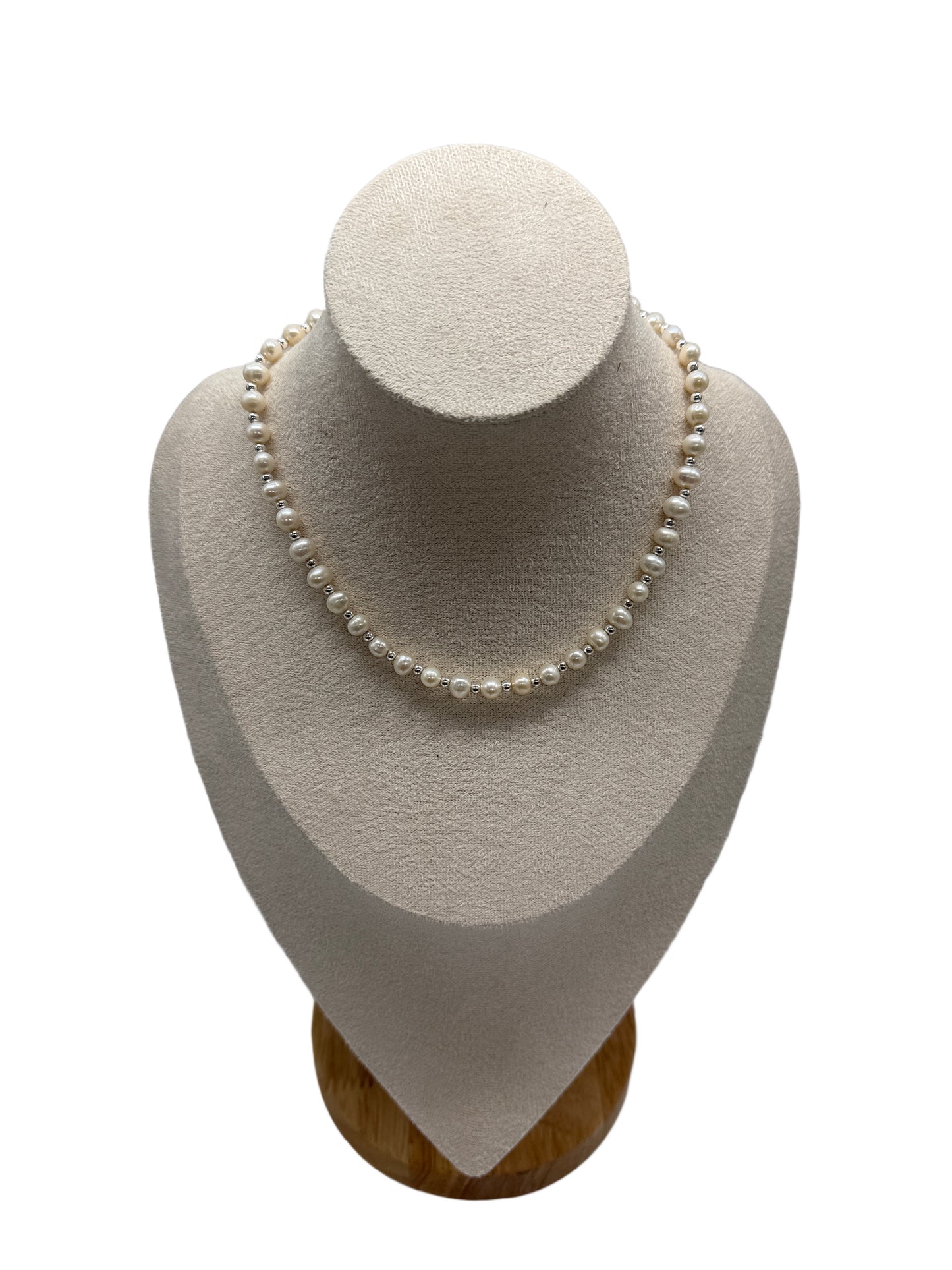 s925 Sterling Silver Baroque Pearl Necklace