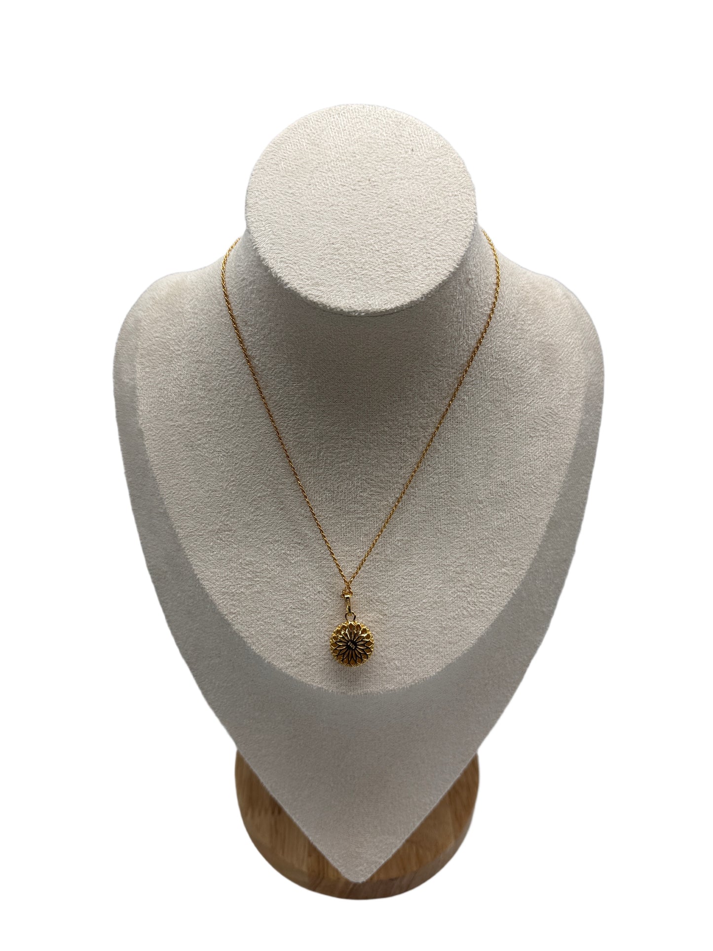 s925 Sterling Silver Gold Plated Necklace with Natural Green Stone & Zirconia