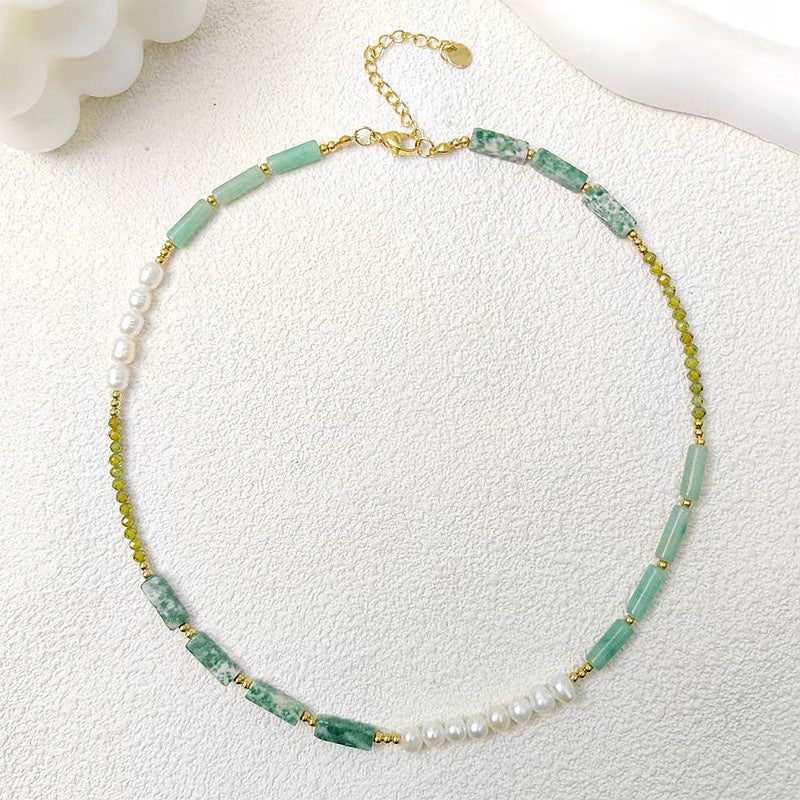 s925 Sterling Silver Turquoise & Pearl Necklace with Vintage Roman Empire Knight Pendant Necklace Set